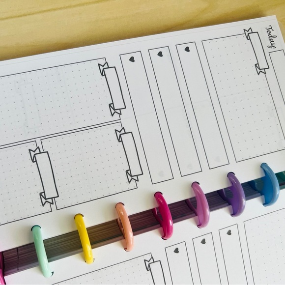 Skinny classic happy planner size daily layout  inserts - Picture 2 of 5